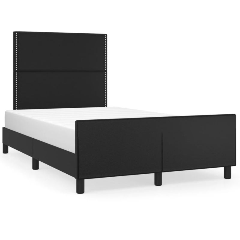 Łóżko tapicerowane WaszeMeble 120x200 cm czarna WM-3125500 1 szt.