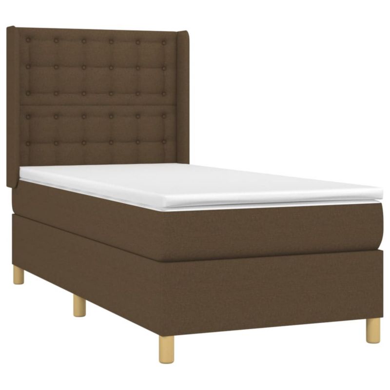 Łóżko kontynentalne WaszeMeble 90x200 cm brązowe WM-3139168 1 szt.