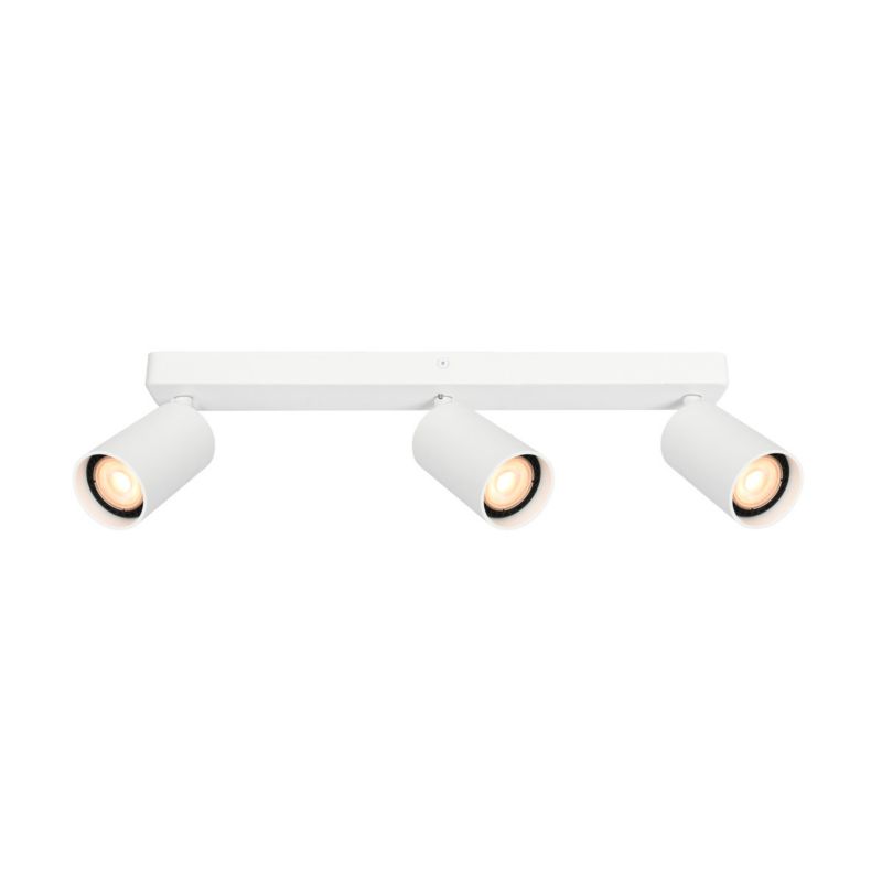 Lampa sufitowa Italux Nesto biały piaskowany Listwa z lampami 3 x GU10 x 10W wym: 13 x 43 x 5,5 cm - 1 szt.