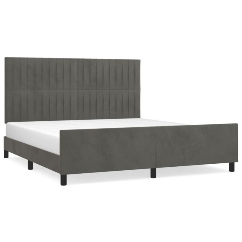 Łóżko tapicerowane WaszeMeble 180x200 cm ciemnoszara WM-3125892 1 szt.
