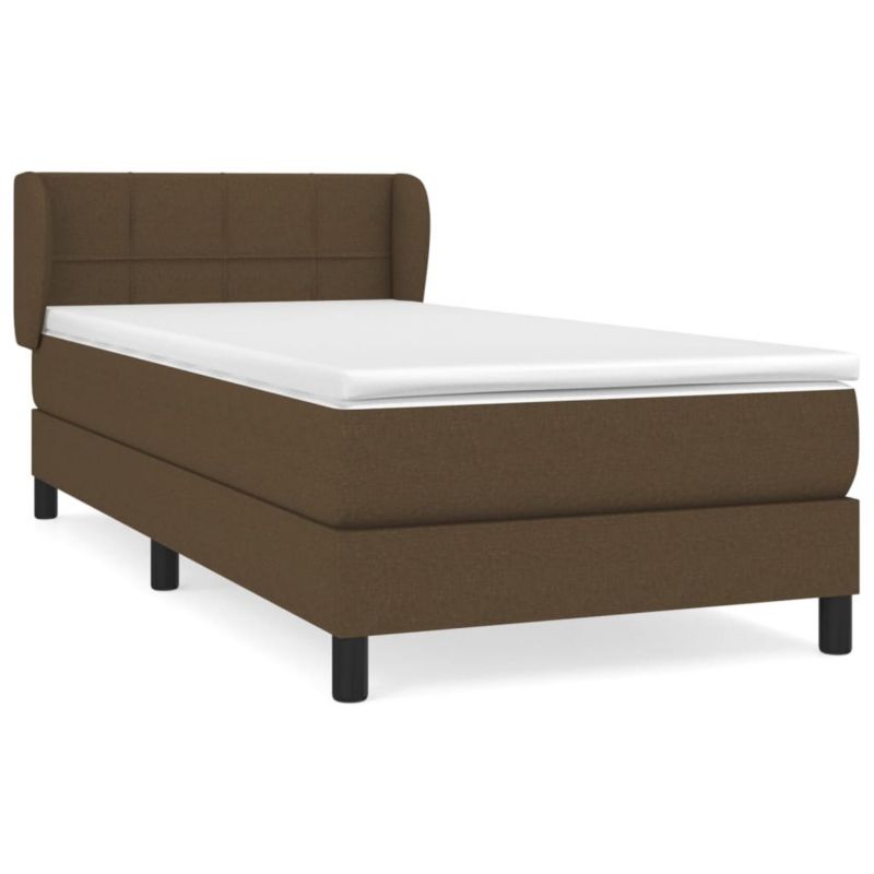 Łóżko kontynentalne WaszeMeble 90x190 cm brązowe WM-3126208 1 szt.