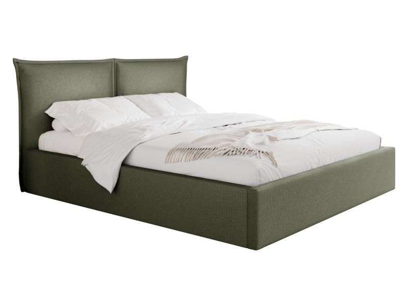 Łóżko tapicerowane MIRJAN 24 Pirkun 140x200 khaki 1 szt.