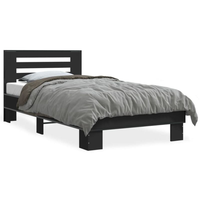 Łóżko metalowe WaszeMeble 90x200 cm czarna WM-845652 1 szt.