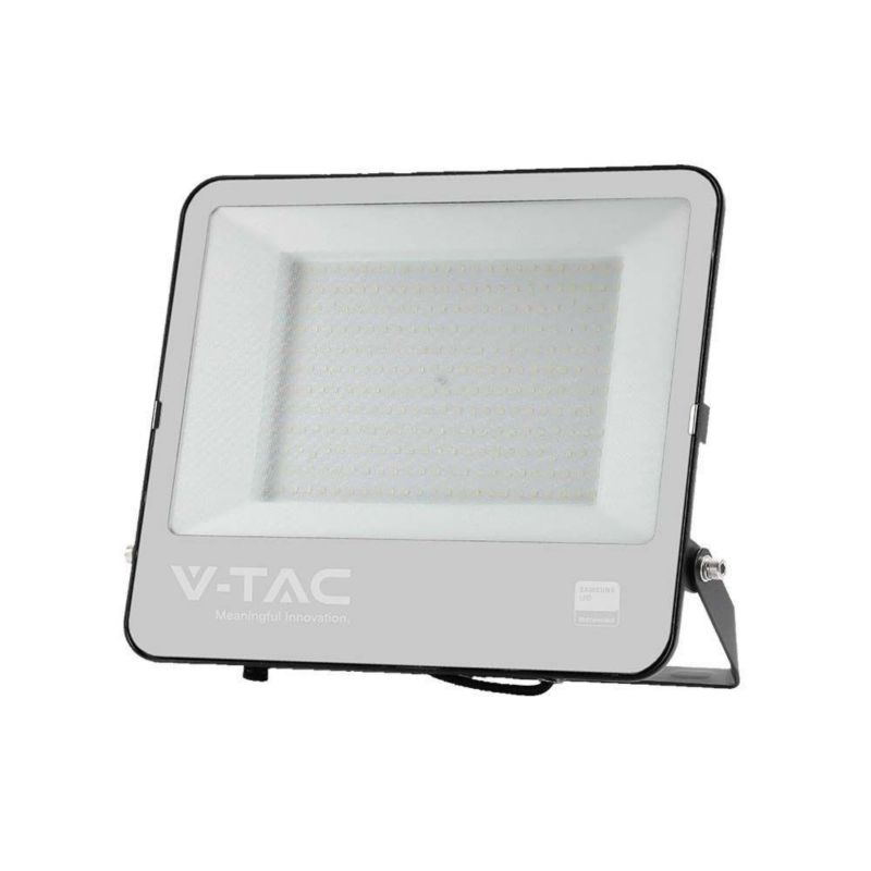 Naświetlacz LED V-TAC czarno-biały LED 200W 6500K 37000lm IP65 wym: 34,9 x 40,2 x 4,4 cm aluminium - 1 szt.