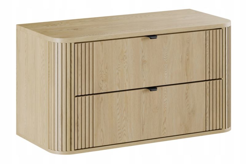 Szafka pod umywalkę Furnidea 100 cm z blatem dąb Cremona Ovalia Cremona 1 szt.