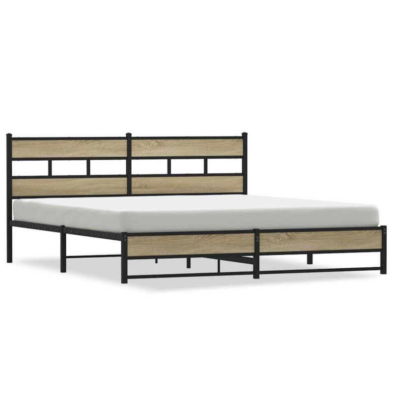 Łóżko metalowe WaszeMeble 183x213 cm dąb sonoma WM-3308500 1 szt.