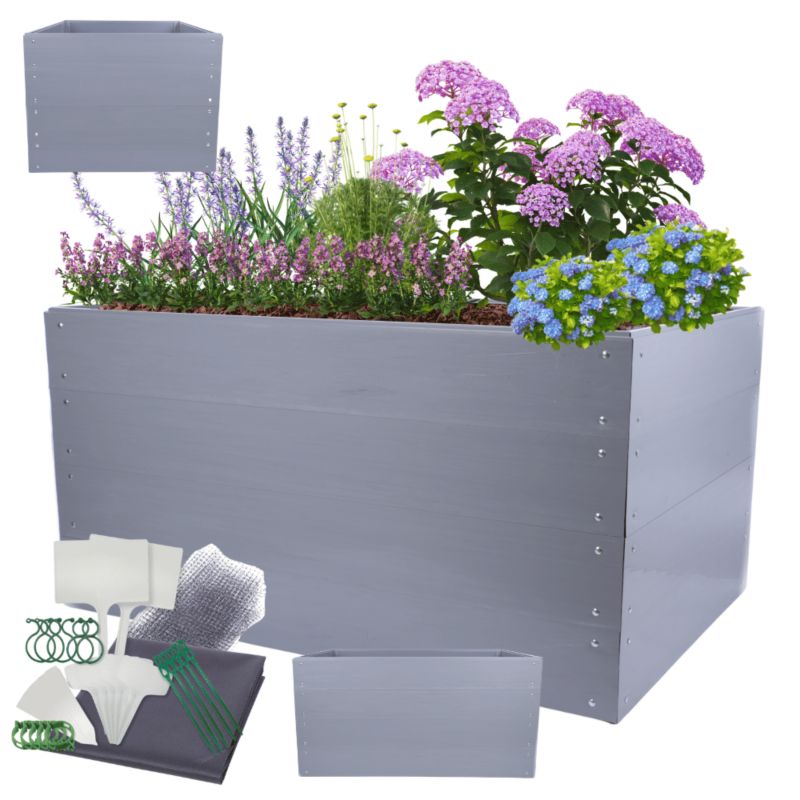 Skrzynia na warzywa MODO24 modułowa plastikowa trwała odporna na warunki atmosferyczne 80x160x120 cm 1 szt.