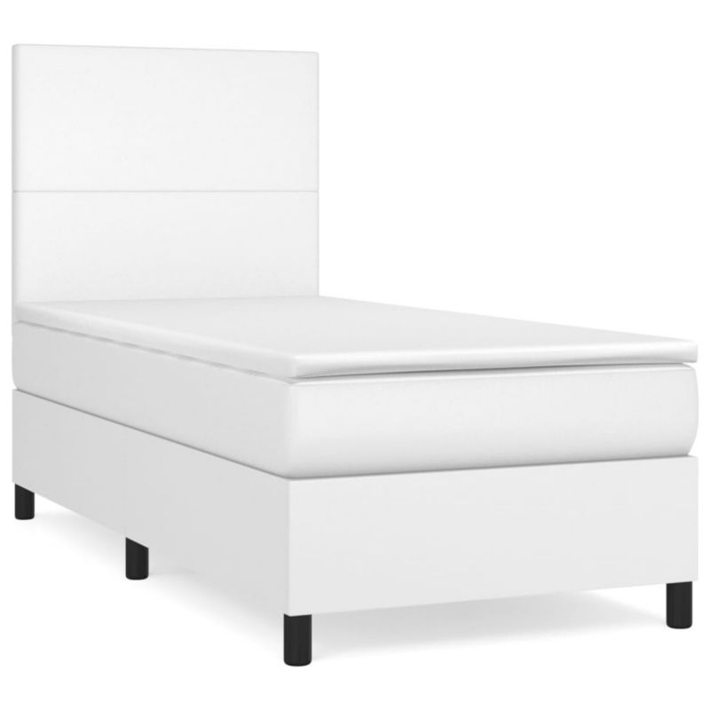 Łóżko kontynentalne WaszeMeble 90x200 cm białe WM-3142702 1 szt.