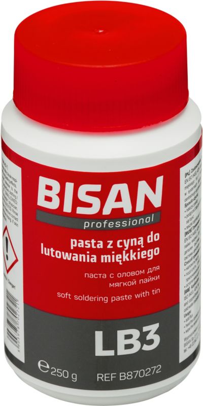 Pasta z cyną do lutowania miękkiego Bisan LB3 250 g