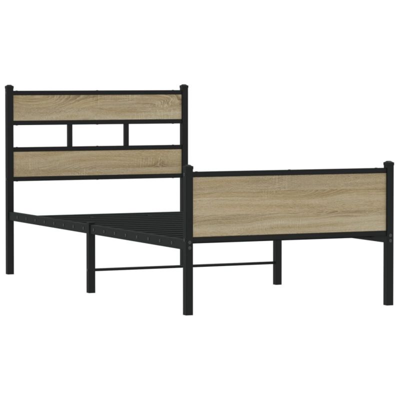 Łóżko metalowe WaszeMeble 75x190 cm brązowe WM-4017280 1 szt.