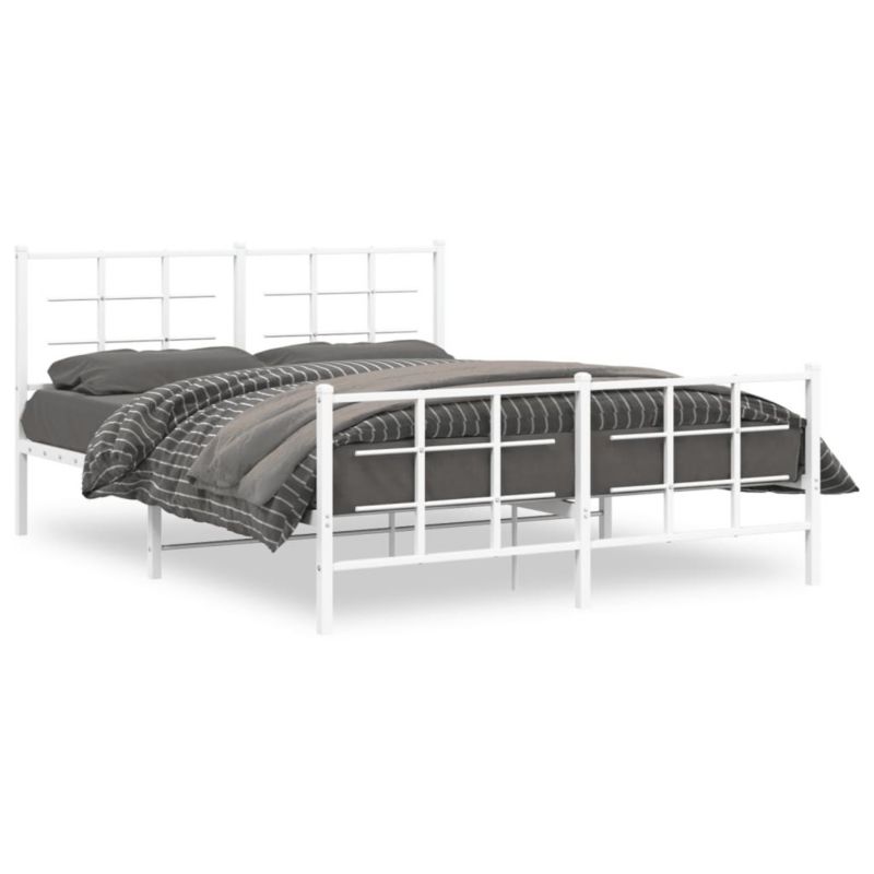 Łóżko metalowe WaszeMeble 150x200 cm biała WM-355630 1 szt.