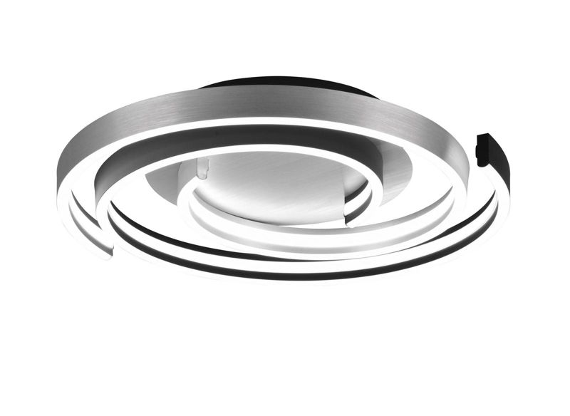 Lampa sufitowa wisząca Trio Caya 1939 srebrno-czarna nowoczesna wbudowany LED 58W 1 szt.