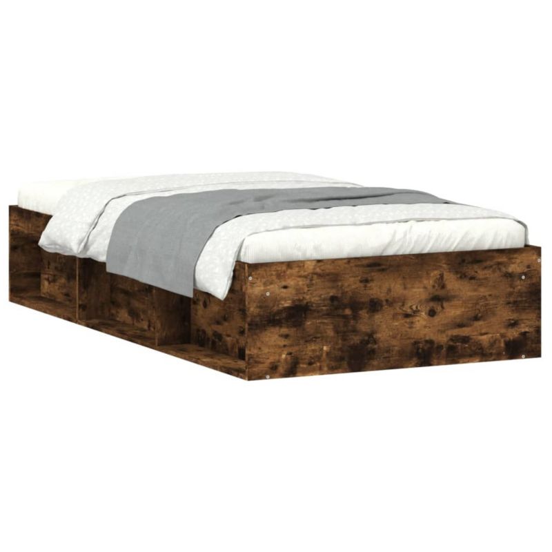 Łóżko drewniane WaszeMeble 90x190 cm brązowe WM-3203842 1 szt.
