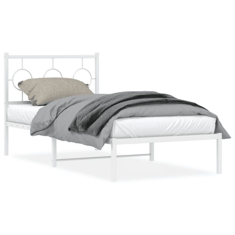 Łóżko metalowe WaszeMeble 90x200 cm biała WM-376268 1 szt.