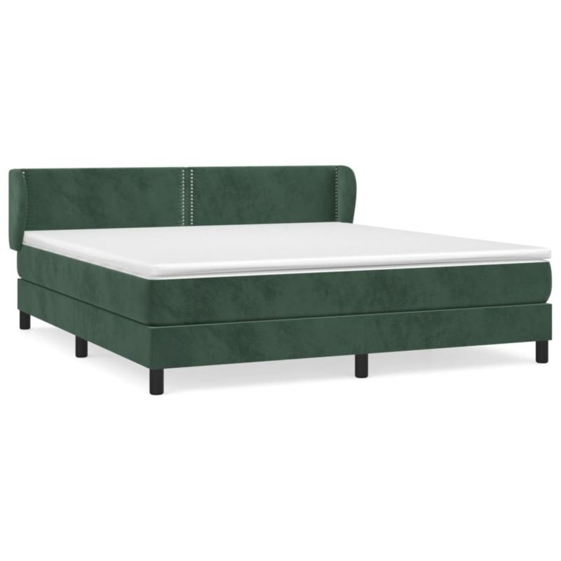 Łóżko kontynentalne WaszeMeble 180x200 cm ciemnozielone WM-3127448 1 szt.