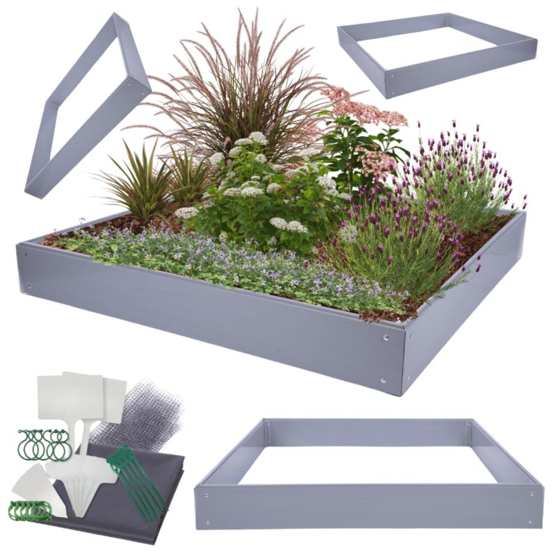 Skrzynia na warzywa MODO24 modułowa plastikowa trwała odporna na warunki atmosferyczne 20x140x140 cm 1 szt.