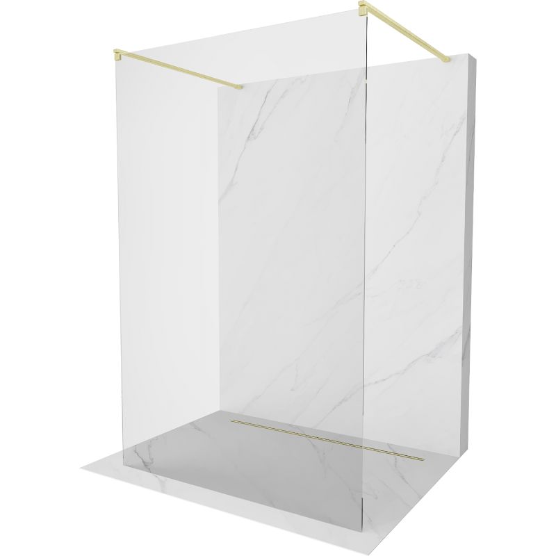 Ścianka prysznicowa wolnostojąca Mexen Kioto złota 160x200 cm 800-160-002-55-00 1 szt.