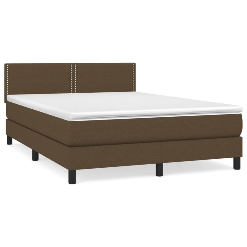 Łóżko kontynentalne WaszeMeble 140x190 cm brązowe WM-3139972 1 szt.