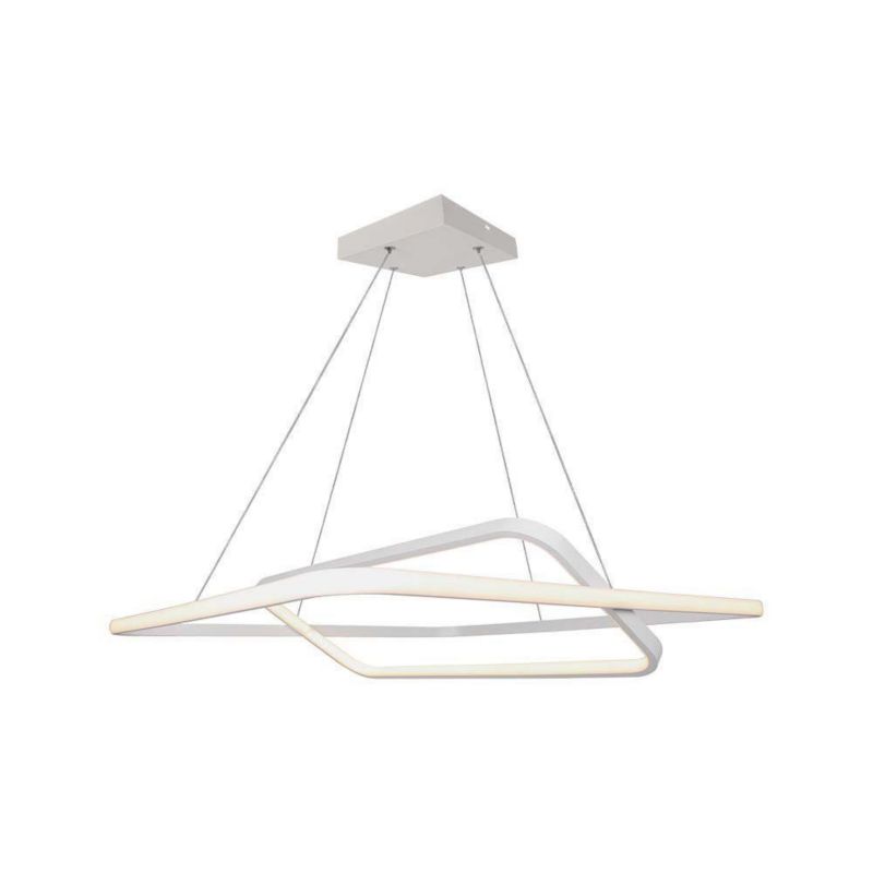 Lampa wisząca V-TAC Vt-7909 biała wym: 123 x 60 x 60 cm wbudowany LED 48W 4000K 5150lm 1 szt.