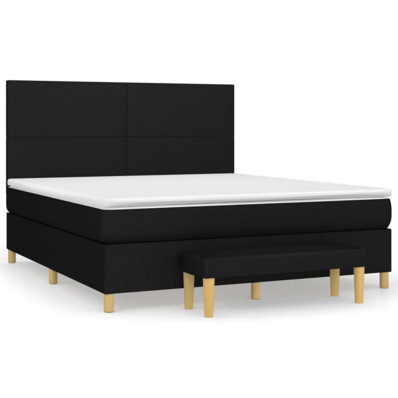 Łóżko kontynentalne WaszeMeble 160x200 cm czarne WM-3137007 1 szt.
