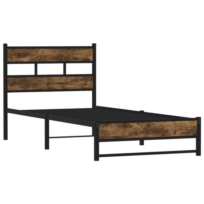Łóżko metalowe WaszeMeble 90x200 cm dąb WM-4017211 1 szt.