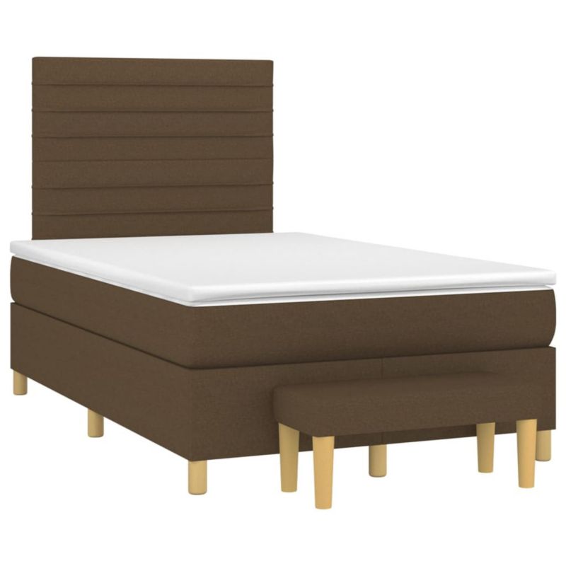 Łóżko kontynentalne WaszeMeble 120x200 cm brązowe WM-3137224 1 szt.