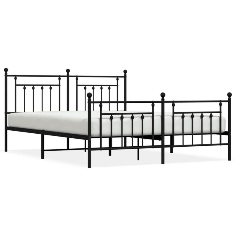 Łóżko metalowe WaszeMeble 160x200 cm czarne WM-353558 1 szt.