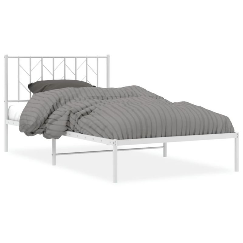 Łóżko metalowe WaszeMeble 107x203 cm biała WM-374482 1 szt.