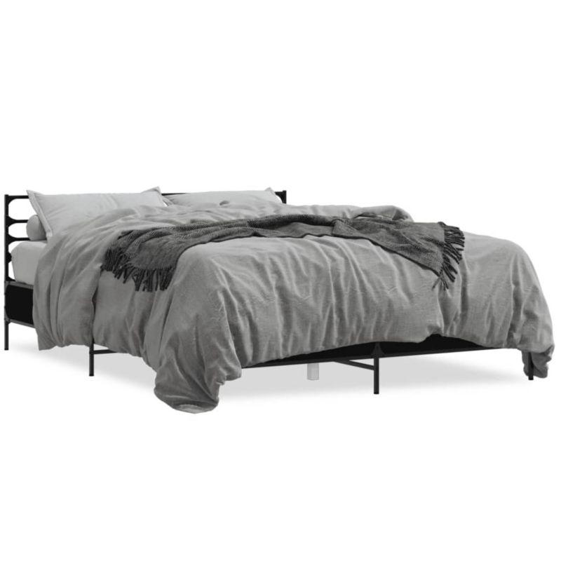 Łóżko metalowe WaszeMeble 150x200 cm czarna WM-3280047 1 szt.