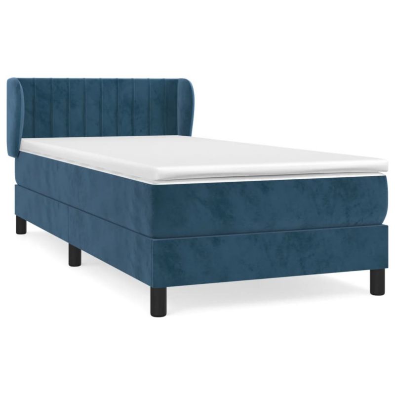 Łóżko kontynentalne WaszeMeble 90x190 cm niebieskie WM-3127587 1 szt.