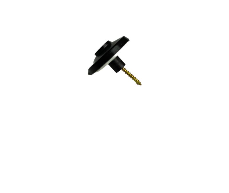 Podkładka grzybkowa TECH-PLAST ciemnobrązowa 16mm + wkręt TORX - 20szt.