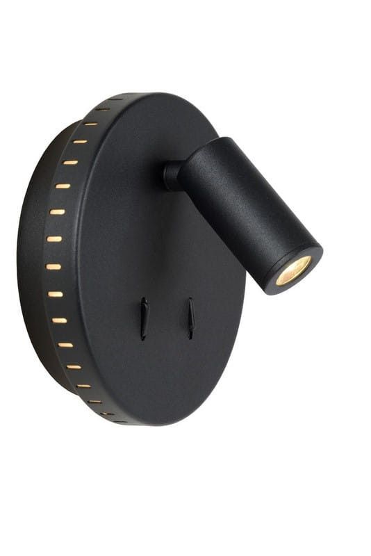 Kinkiet ścienny Lucide Bentjer czarny LED 6W 3000K 350lm IP20 wym: 10,5 x 14 x 14 cm - 1 szt.