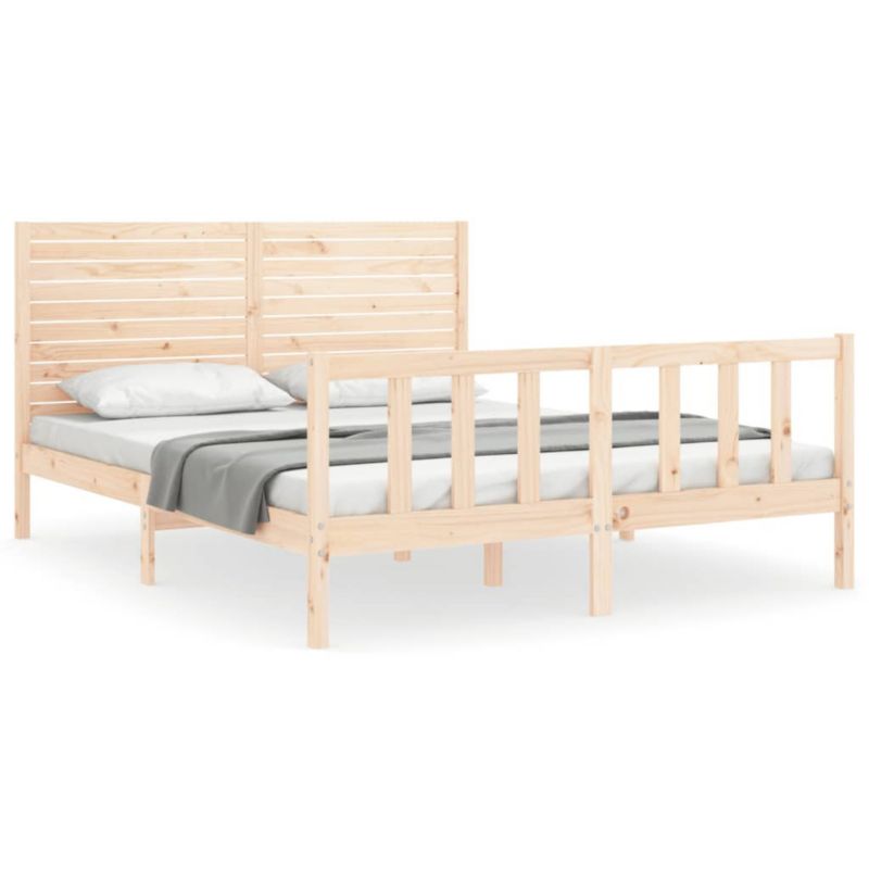 Łóżko drewniane WaszeMeble brązowe WM-3193211 1 szt.