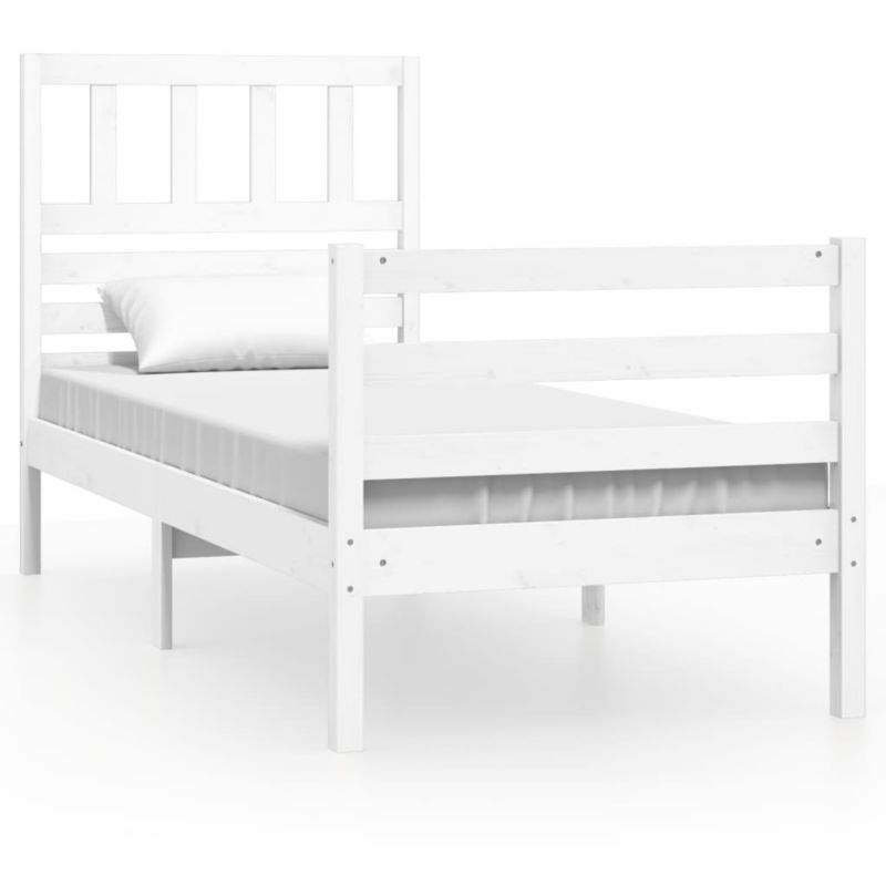 Łóżko drewniane WaszeMeble 75x190 cm biała WM-3101049 1 szt.