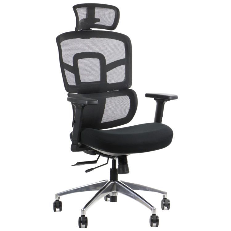 Fotel Stema biurowy TREX czarny/aluminium 1 szt.