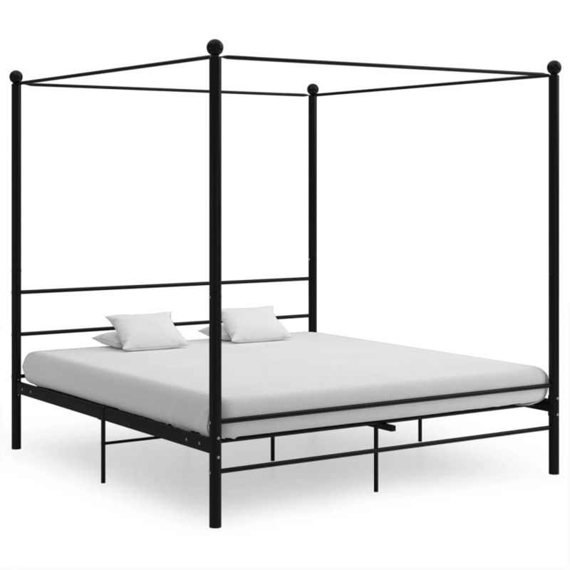 Łóżko metalowe WaszeMeble 200x200 cm czarna WM-325069 1 szt.