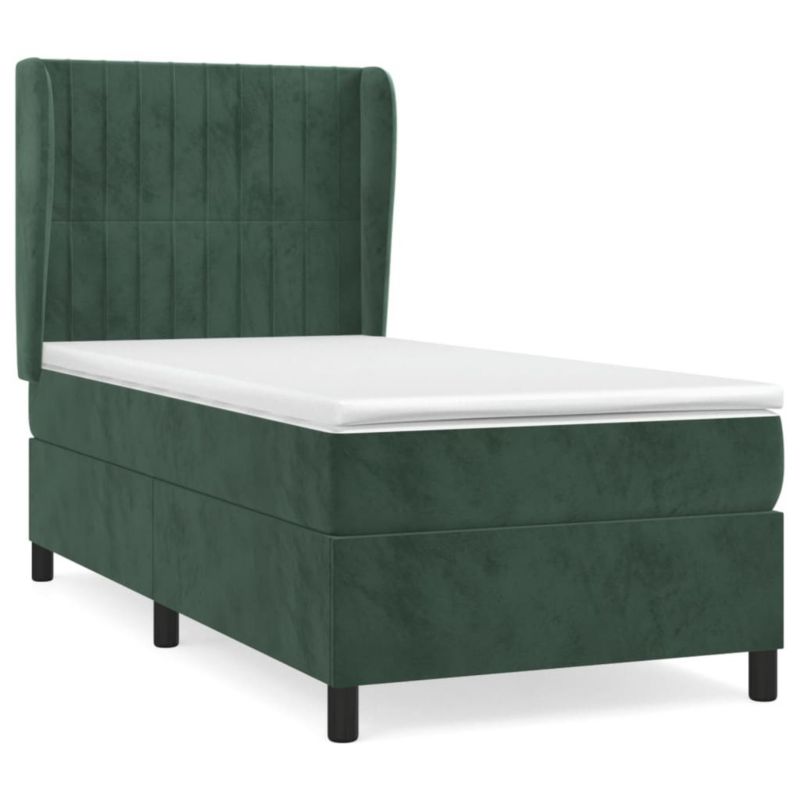Łóżko kontynentalne WaszeMeble 80x200 cm zielone WM-3129300 1 szt.