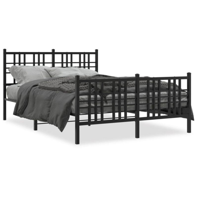Łóżko metalowe WaszeMeble 120x190 cm czarna WM-376339 1 szt.
