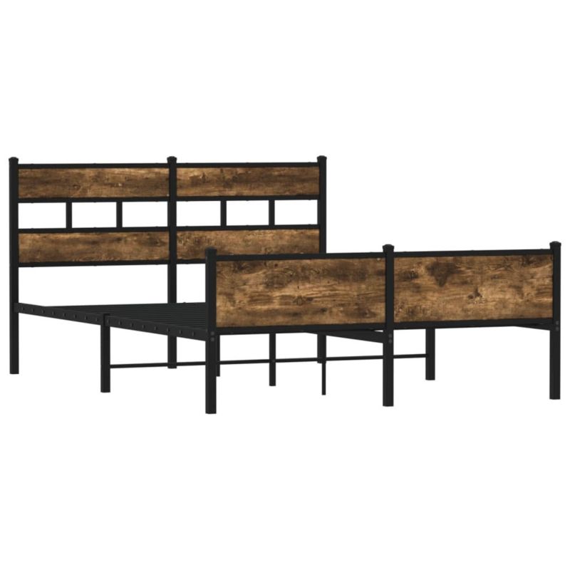 Łóżko metalowe WaszeMeble 150x200 cm brązowe WM-4017238 1 szt.