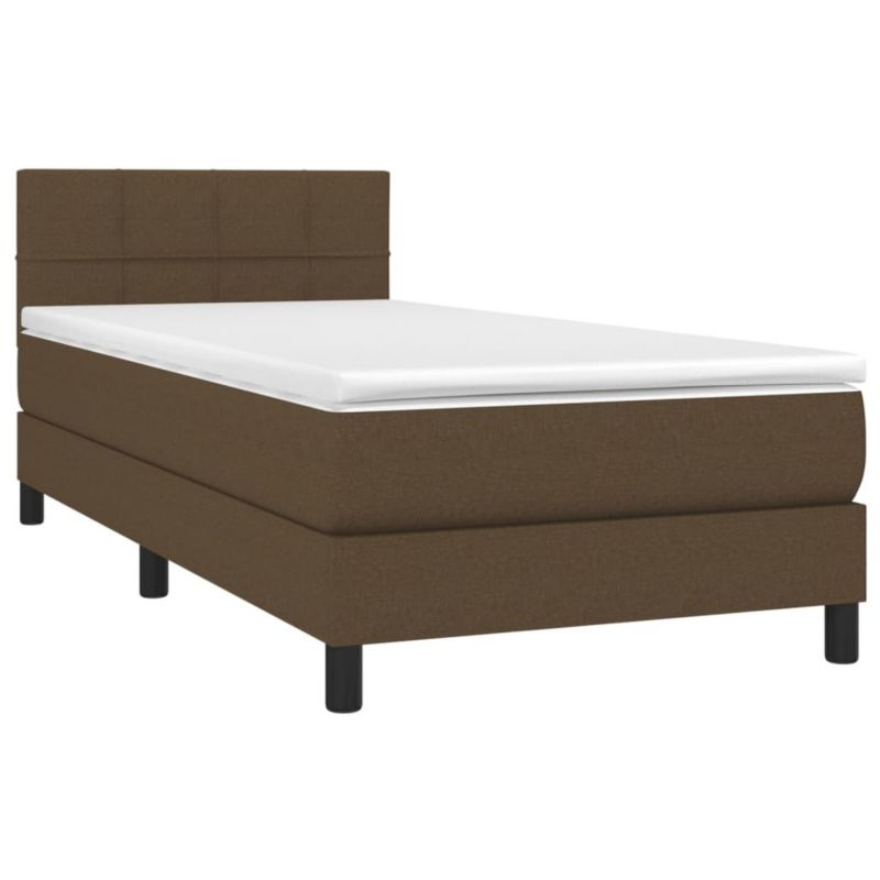 Łóżko kontynentalne WaszeMeble 90x190 cm brązowe WM-3133120 1 szt.