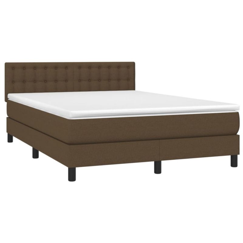 Łóżko kontynentalne WaszeMeble 140x190 cm brązowe WM-3133472 1 szt.