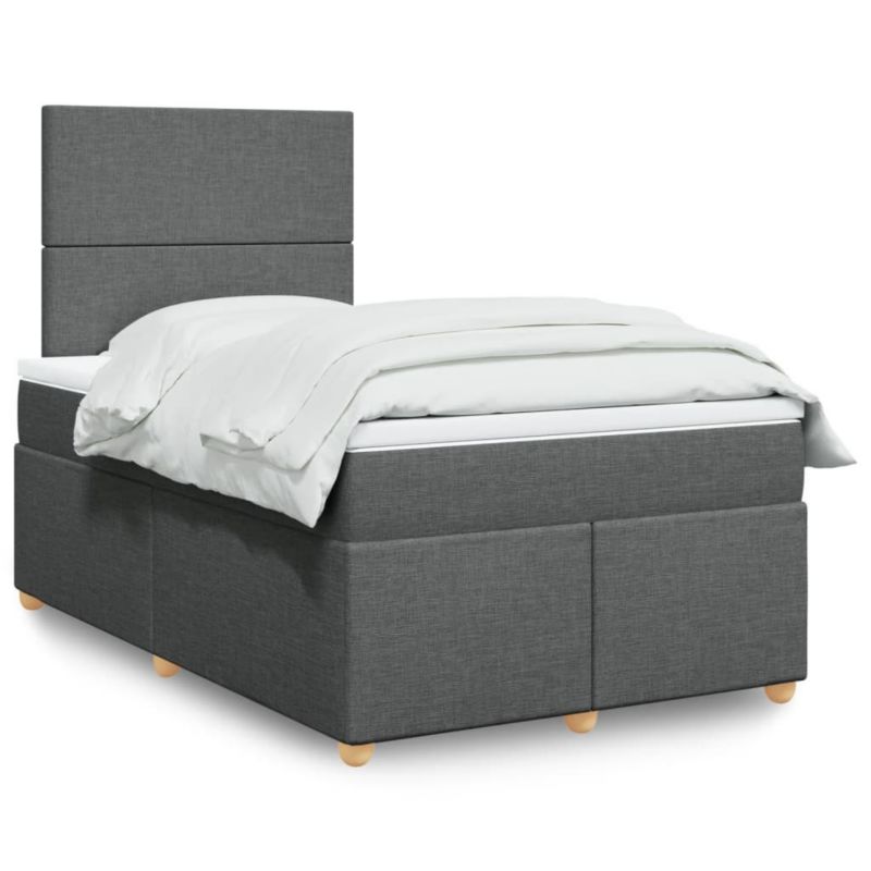 Łóżko kontynentalne WaszeMeble 120x190 cm ciemnoszare WM-3291213 1 szt.