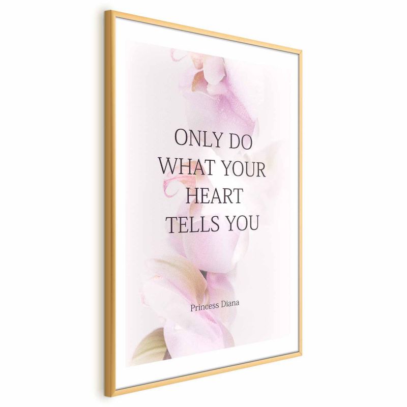 Plakat Artgeist Heart 29,7x42 cm z ramą złotą 1 szt