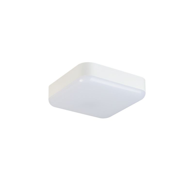 Plafon Kanlux Iper biały LED 10W 4000K 1200lm czujnik IP65 wym: 5,5 x 20 x 20 cm tworzywo sztuczne - 1 szt.