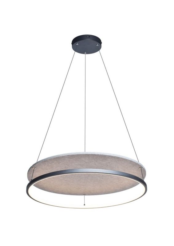 Lampa wisząca Rabalux Farenzo 0322 czarno-popielaty ring wbudowany LED 40W 1 szt.