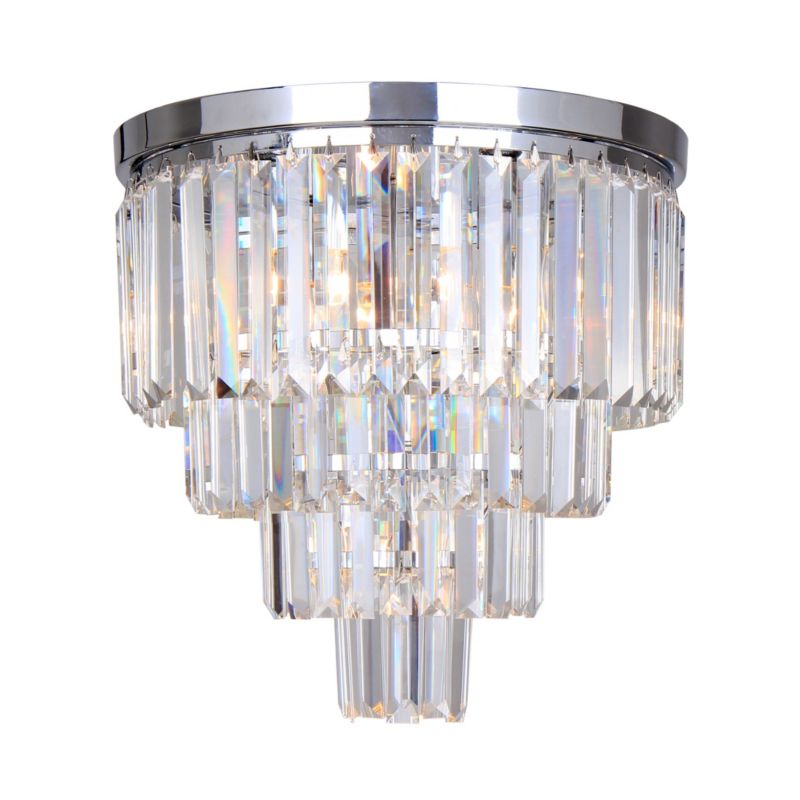 Lampa sufitowa wisząca Zuma Line Amedeo 6456 chromowana transparentna kryształowa 5xE14 x 40W 1 szt.