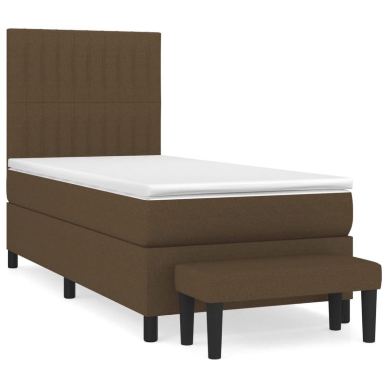 Łóżko kontynentalne WaszeMeble 100x200 cm brązowe WM-3136736 1 szt.