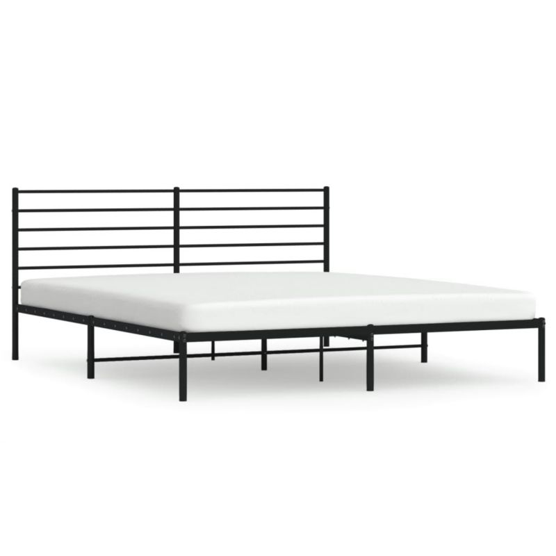 Łóżko metalowe WaszeMeble 193x203 cm czarna WM-352325 1 szt.