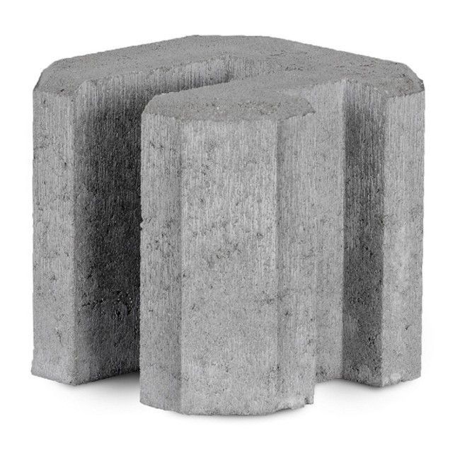Łącznik podmurówki narożny Joniec 22 x 22 x 20 cm szary