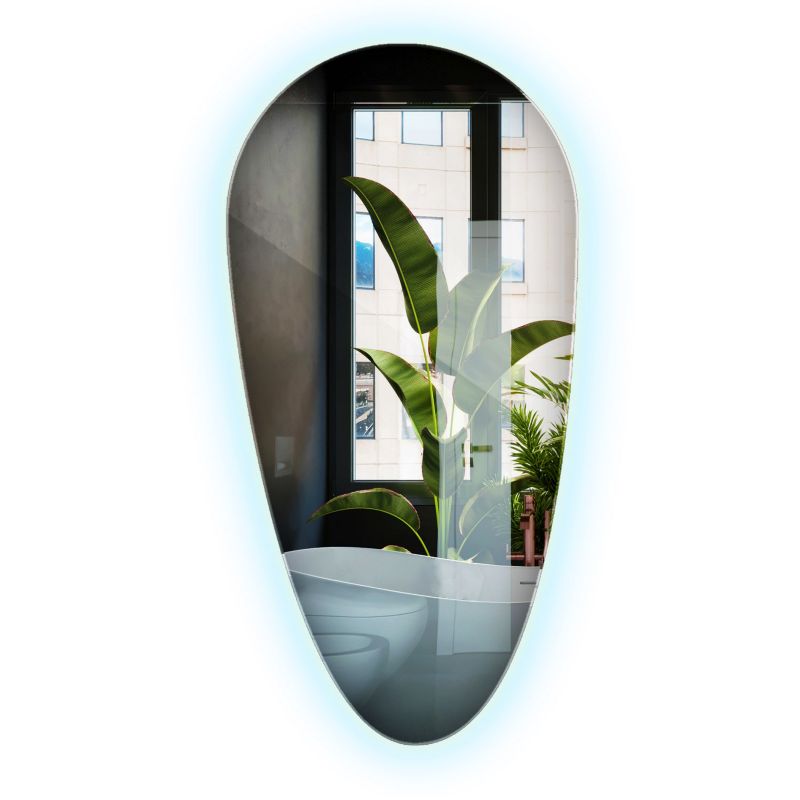 Lustro Do Makijażu Asyetryczne Wallfluent 35 cm x 70 cm Zimne LED 1 szt.